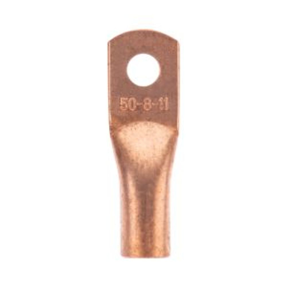 Наконечник медный ТМ 50-8-11 (50мм² - Ø8мм) (в упак. 5 шт.) REXANT