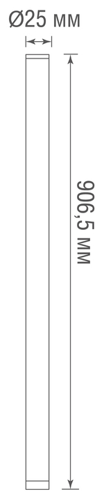 Стойка для светильника DL20523W7DG,  D25xH906, 5 мм