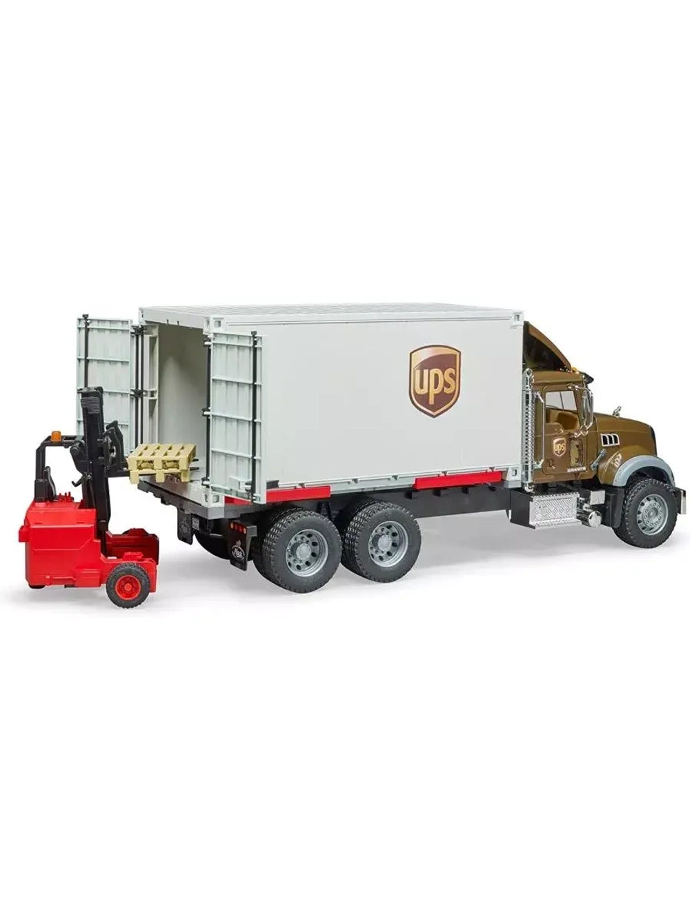 Фургон Mack UPS с погрузчиком Bruder 02828