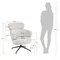 Кресло KING кремовый, шенилл