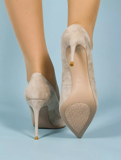 Туфли нат. замша (35-41)р. / шт. H3310-3-замша-Beige
