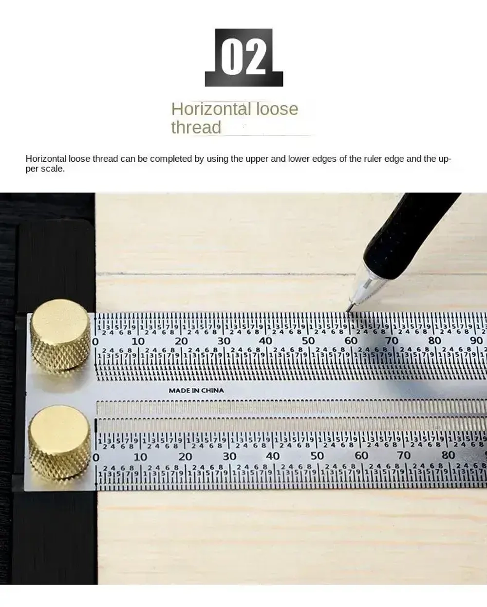 Линейка разметочная , 400 мм