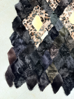 Покрывало меховое ковер из шкуры овчины