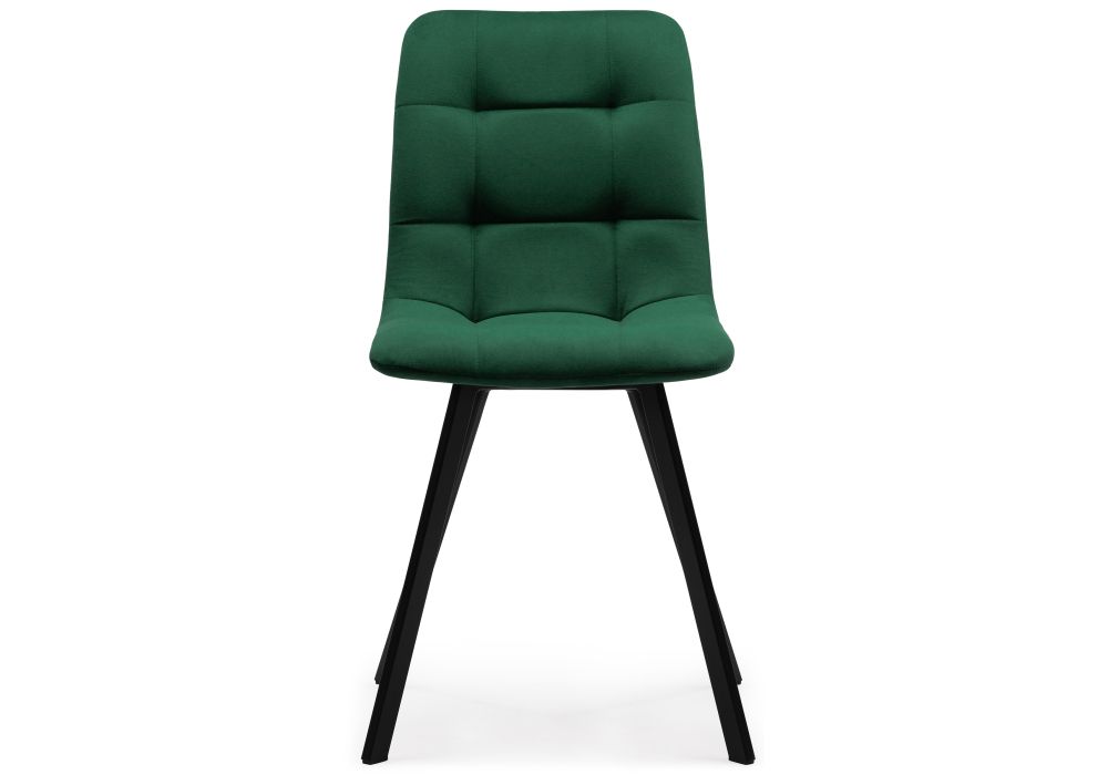 Стул на металлокаркасе Чилли черный / зеленый