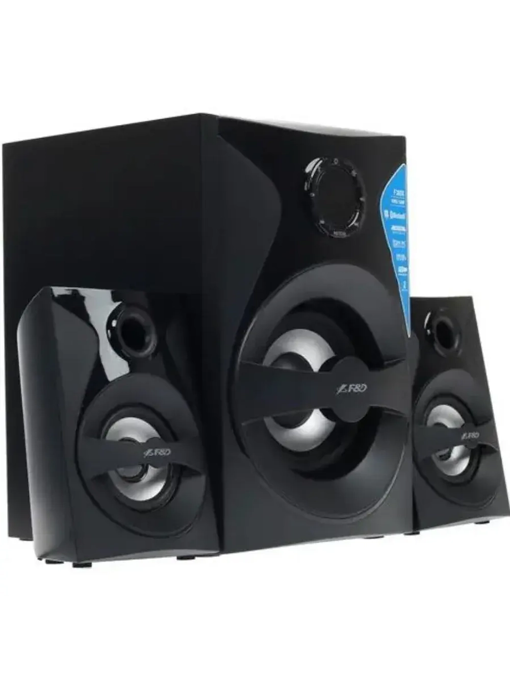 Колонки 2.1 F380X BLACK 13 Вт, питание от сети 220В