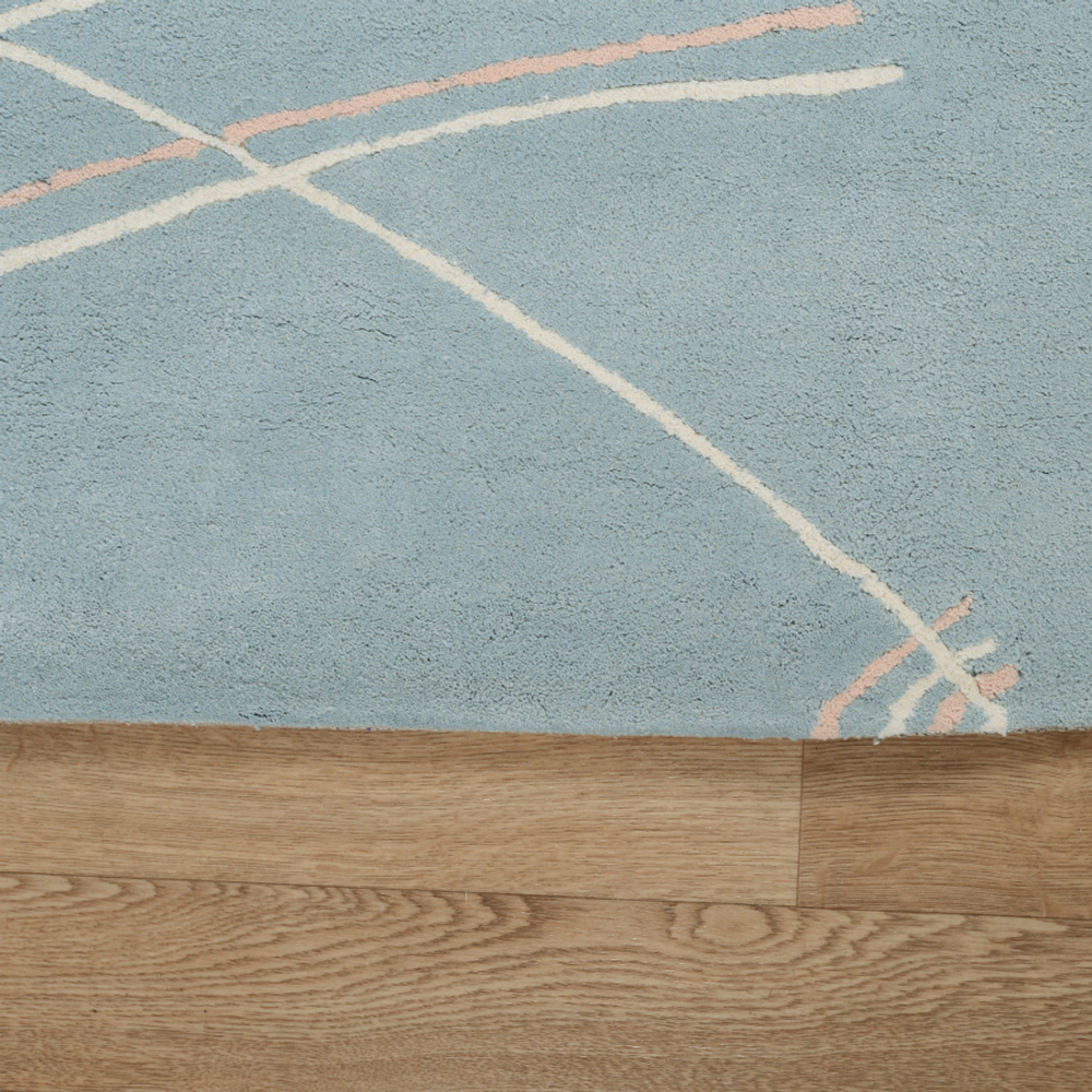 Ковер ручной работы из хлопка светло-серого цвета, 160х230 см