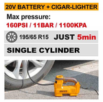 Аккумуляторный автомобильный компрессор INGCO CACLI2012 20 В