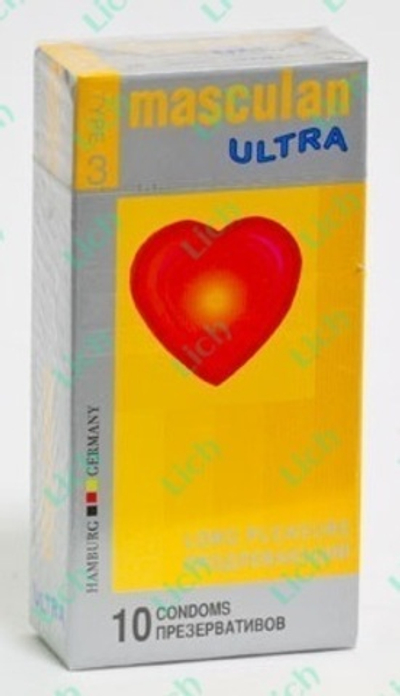 Презервативы Masculan Ultra с анестетиком для продления ощущений (Long Pleasure)