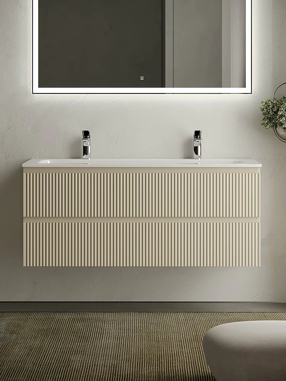 Тумба с раковиной Sancos SNOB R SNR120CE 120 Beige Soft