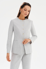 1982 Жакет женский (серый меланж)