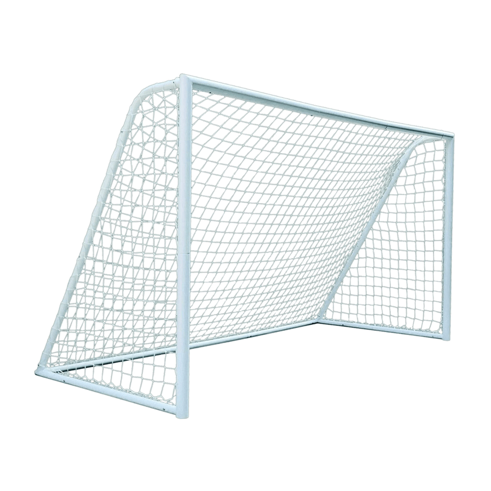 Сетка юниорфутбол Д=2,0 мм, яч.100х100 белый. Размер 2,0*5,0*1,5 м ПП, (пара).