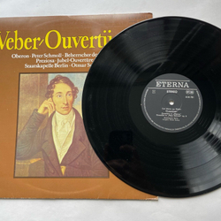 Винтажная виниловая пластинка LP Carl Maria von Weber Вебер, Staatskapelle Berlin, Otmar Suitner Ouverturen (ГДР 1976)