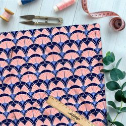 Ткань премиум интерлок элегантные орнаменты