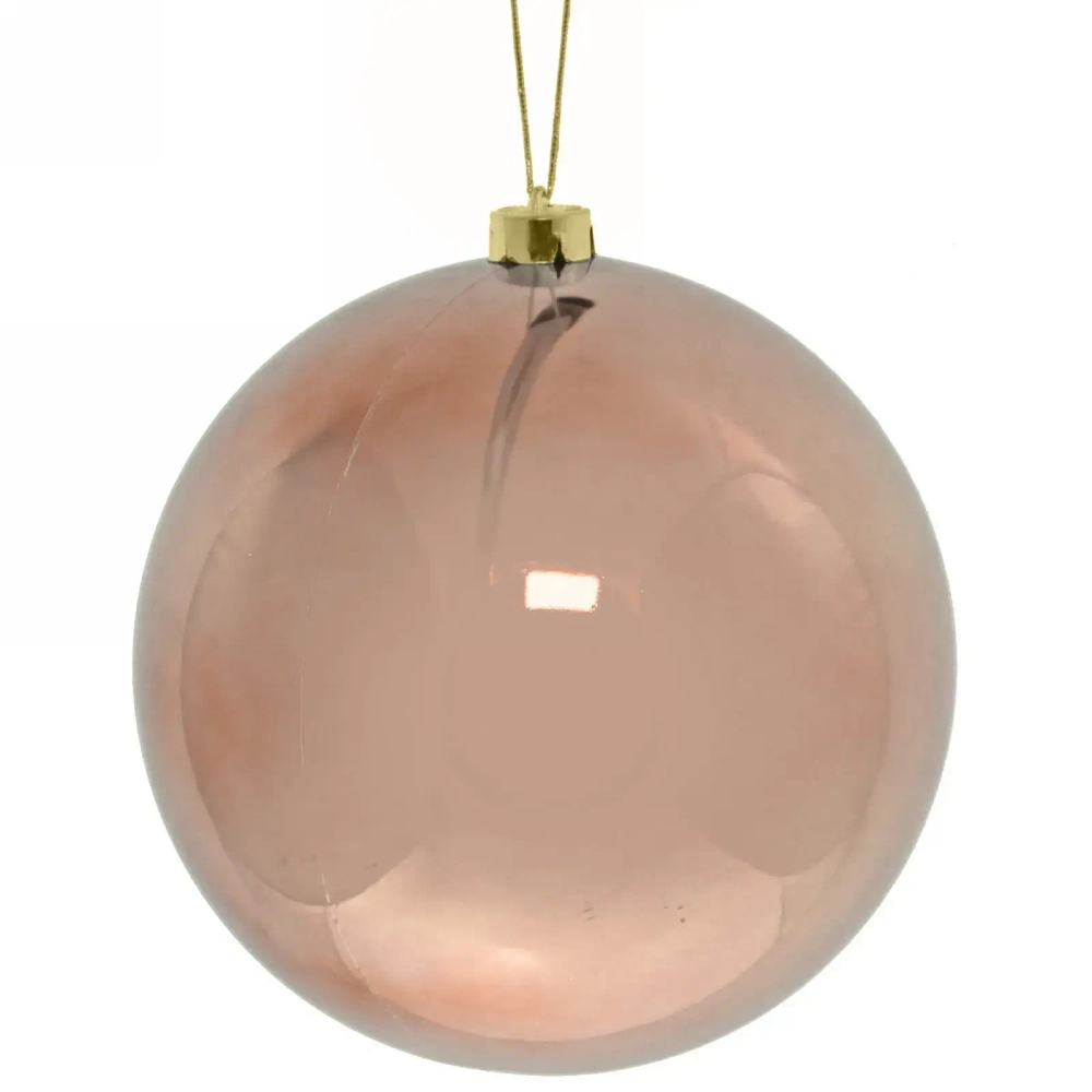 Новогодний шар 20 см «Глянец», шампань