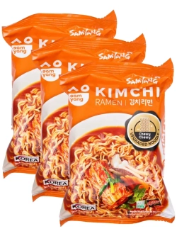 Лапша Kimchi Ramen со вкусом Кимчи 80 г * 3 шт