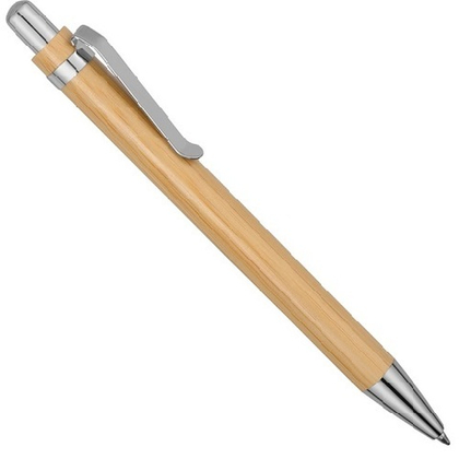Ручка шариковая с бамбуковым корпусом Bamboo,  d1,1 х 13,5 см