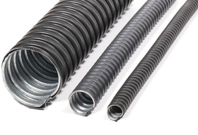 Металлорукав в ПВХ-изоляции РЗ-Ц-П 10 черный без протяжки (100м/уп) zeta44202