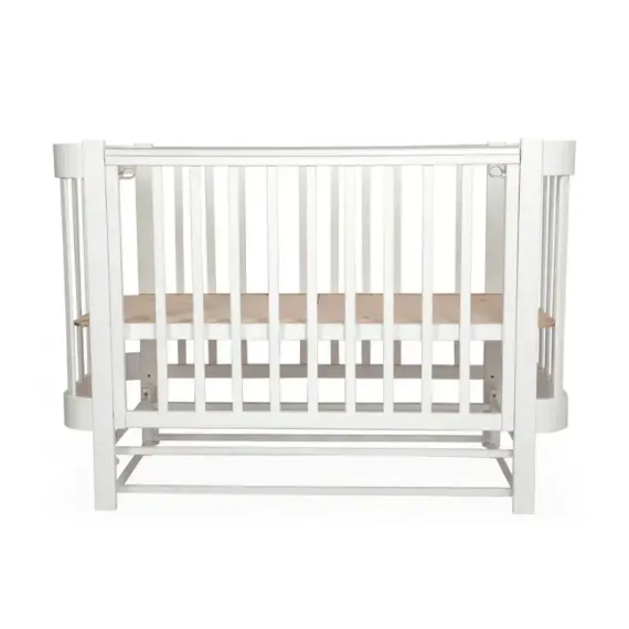 Детская кроватка Лель Космос Белый с продольным маятником