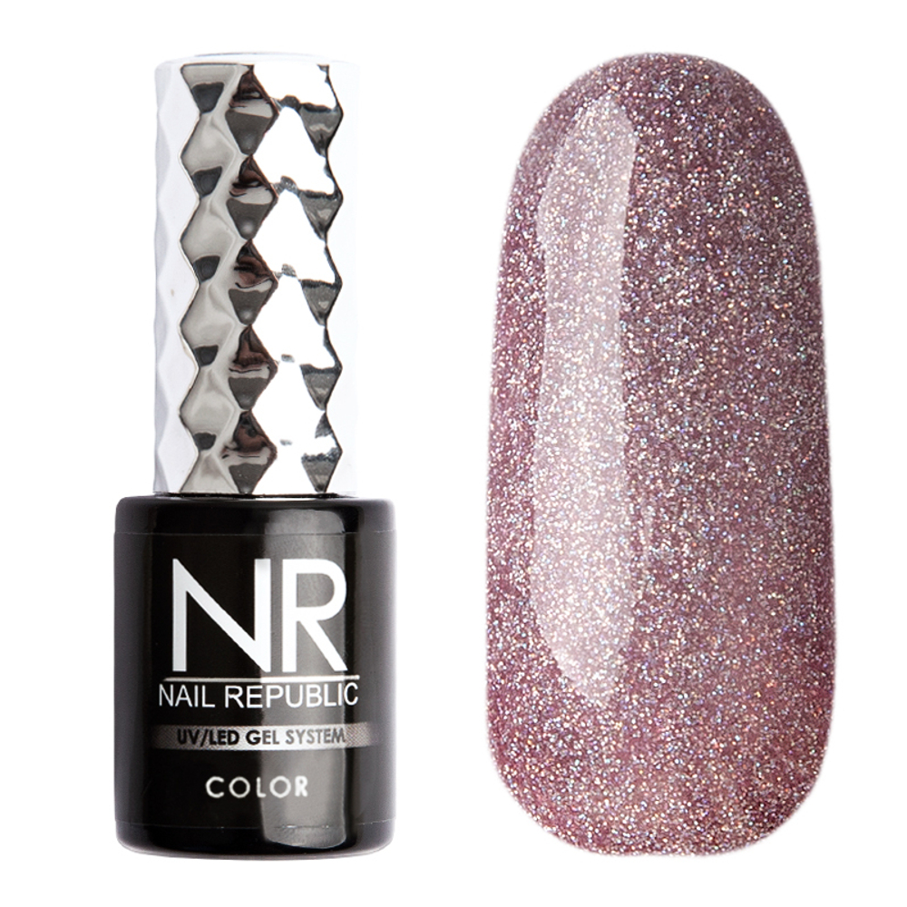 Nail Republic Гель-лак 416 Мерцающий розовый, 10 мл