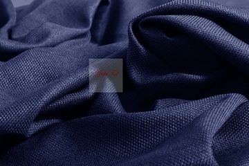 Длинные шторы. Тоскана (синий) рогожка.