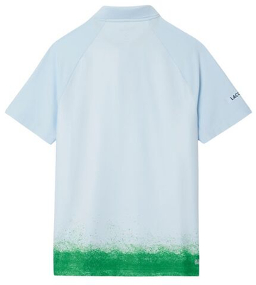 Мужское теннисное поло Lacoste Tennis x Daniil Medvedev - небесный