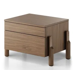 Тумба прикроватная Basic 2 ящика ширина 60 см (натуральный дуб)