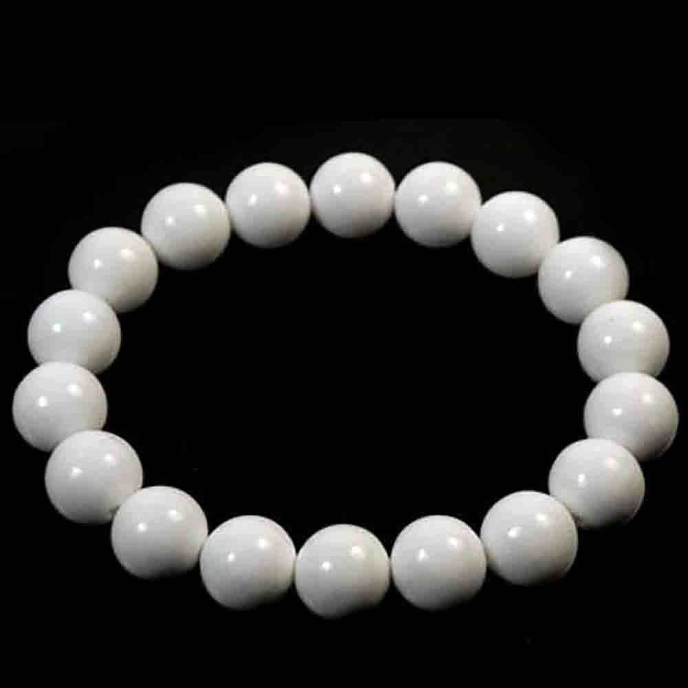 Бусы "Келли" кварцит белый асс.