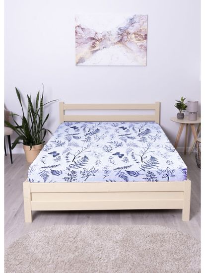 Простыня на резинке  Вилена,  160x200х30 см. , бязь  DOMTEKC