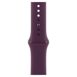 Умные часы Apple Watch Series 10 GPS, 46mm, Silver Aluminium Case with Sport Band M/L, Plum (Серебристый)