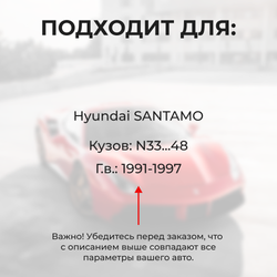Ремкомплект ограничителей дверей Hyundai SANTAMO N33...48 (2 двери, тип 7) 1991-1997