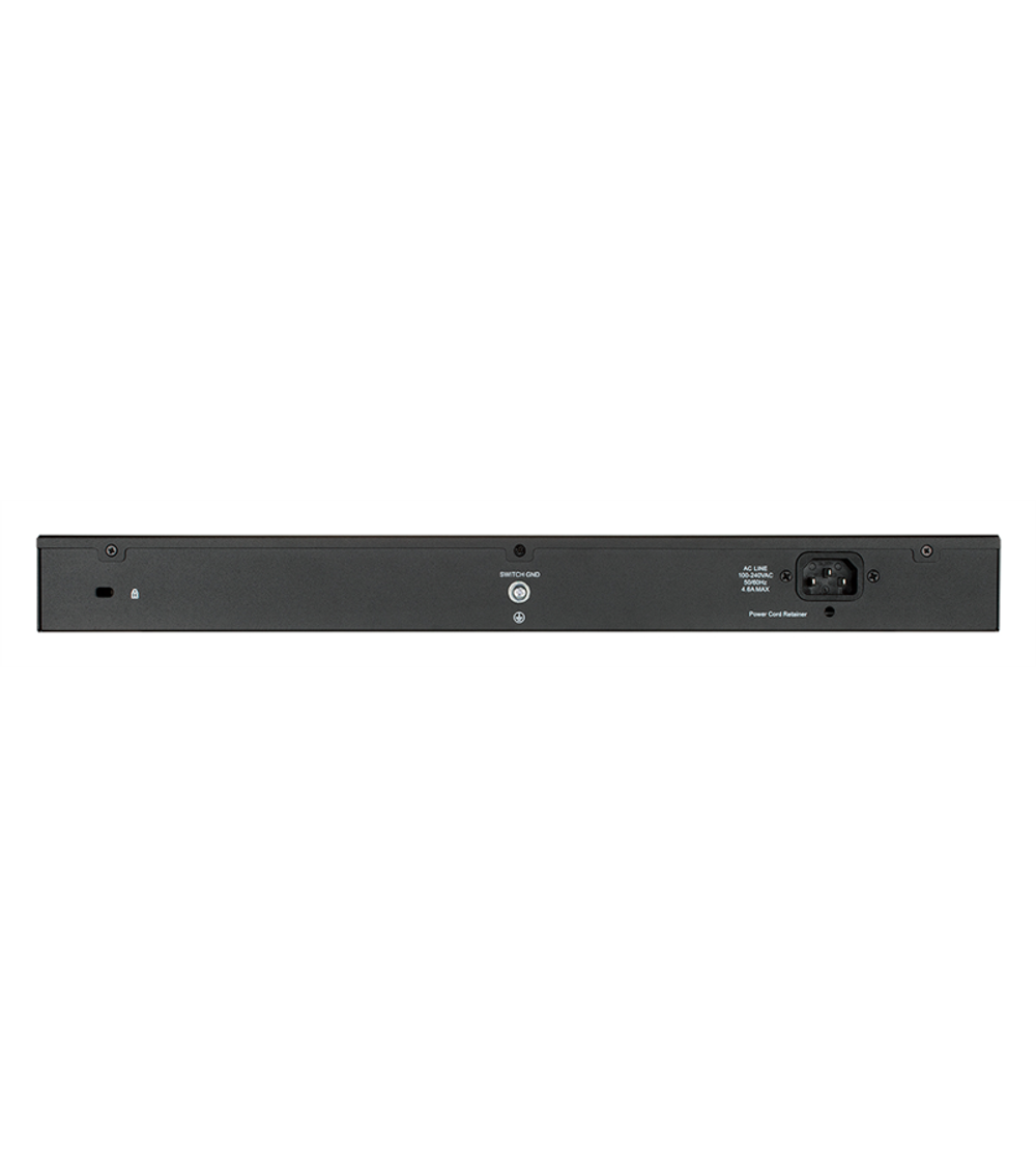 Коммутатор D-Link EasySmart L2 Switch 24х1000Base-T PoE, 2xCombo 1000Base-T/SFP, PoE Budget 370W