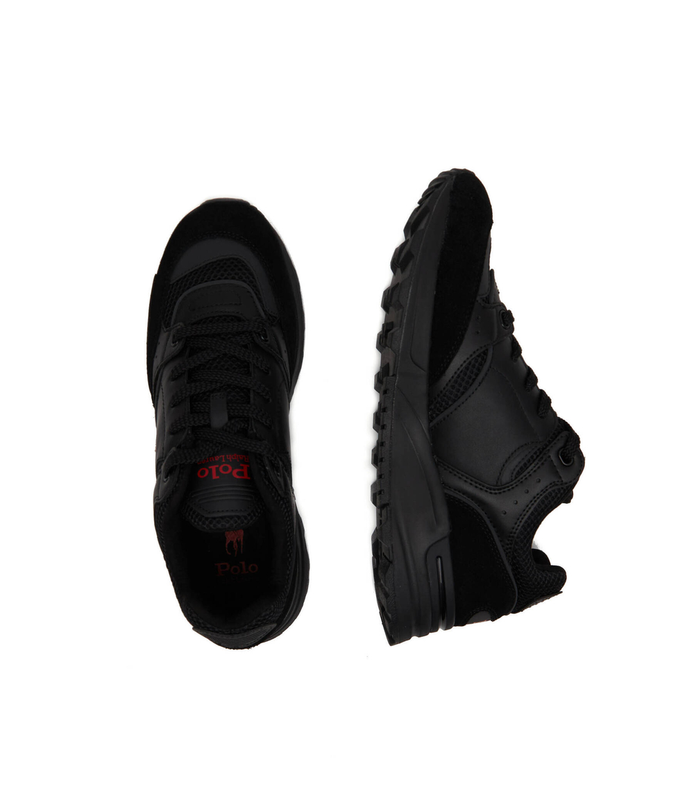 Кожаные кроссовки POLO RALPH LAUREN - черный(809906202)