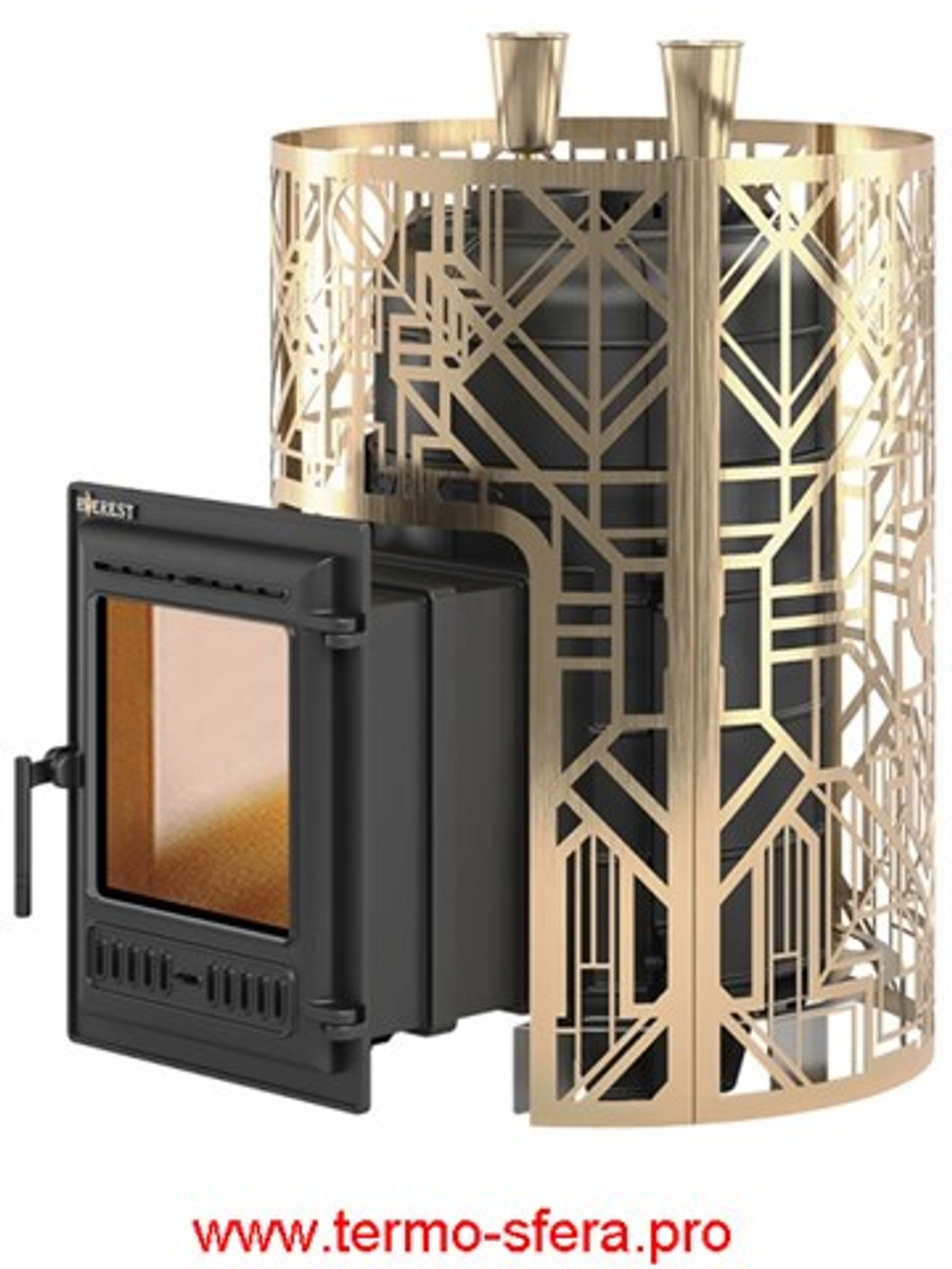 Печь для бани Эверест "Steam Master" GALAXY 30 (320) ЧУГУН GOLD