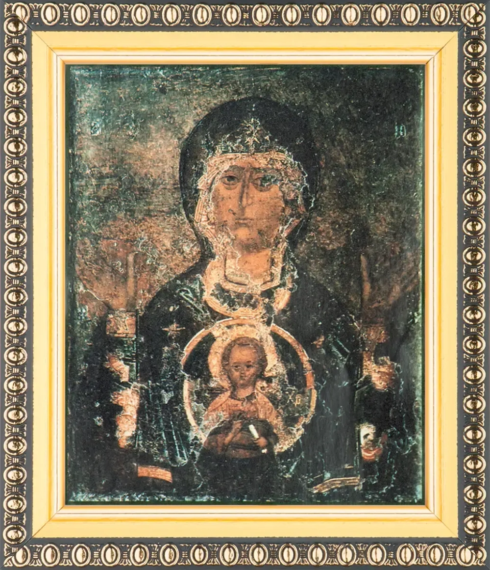 Икона БМ "Знамение" (стар. образ) 10х12 в раме 13х15