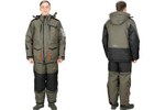 Костюм зимний SIBERIA ЗИМА ТК.BREATHABLE ЦВ.ХАКИ/ЧЕРНЫЙ