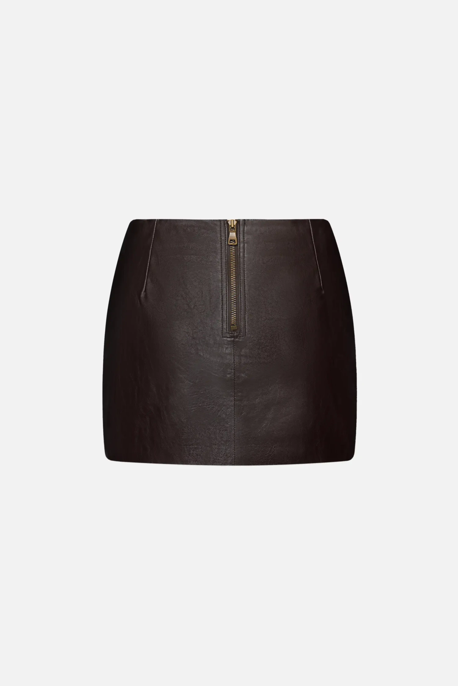 Юбка мини из экокожи