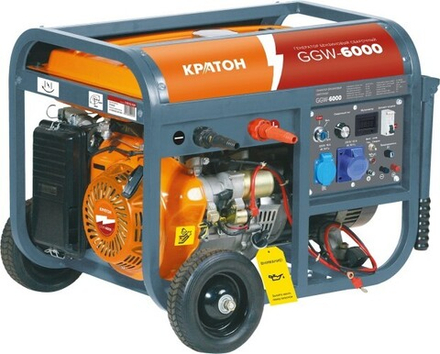 Сварочный генератор КРАТОН GGW-6000 бензиновый 3 08 02 028