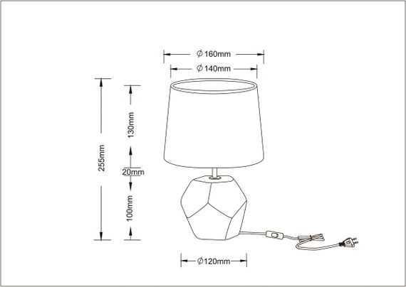 Настольная лампа Arte Lamp Zibal A5005LT-1WH