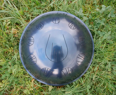 Язычковый барабан, "Синий", 44см, B pygmy, со звукоснимателем и чехлом, Orion OrR10BPb