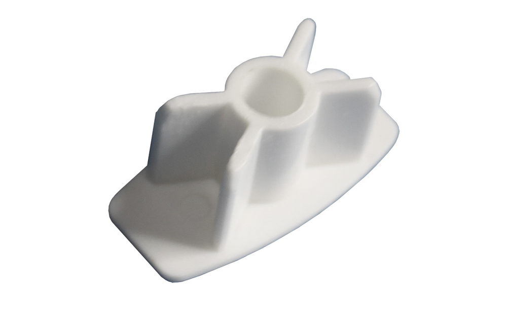 Заглушка нижней рейки, белая