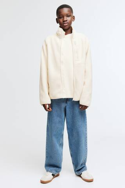 H&M Мягкая плюшевая куртка, светло-бежевый