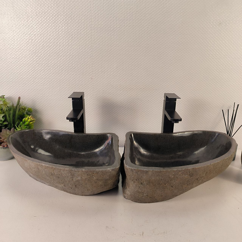 Раковина из речного камня ПАРА! RS-65482 41*30*14 0865