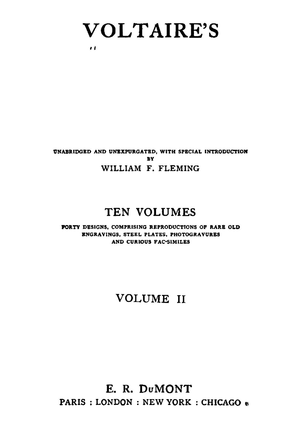 Philosophical dictionary, unabridged & unexpurgated. Volume 2 | Voltaire