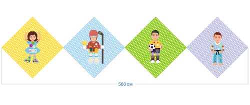 Комплект бизибордов "Спортсмены-2"