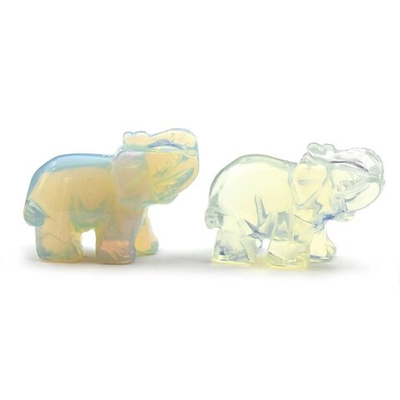 Сувенир слоник из лунного камня 47*19*35мм