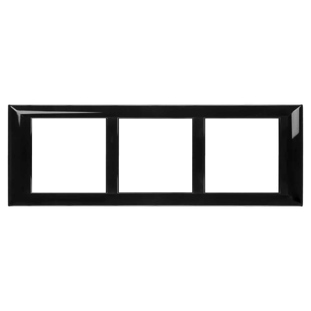 Рамка-суппорт "Avanti" для "In-liner Front", черный, 6 модулей