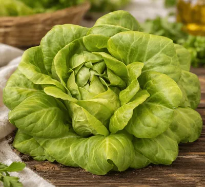 Фотография Салат маслянистый зеленый БИО / 100 гр купить в магазине Афлора