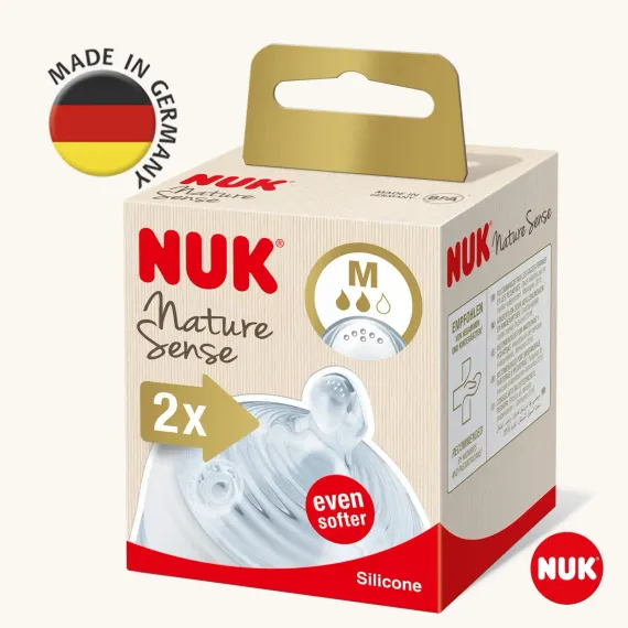 Соска Nuk силикон (средний поток) 2 шт.