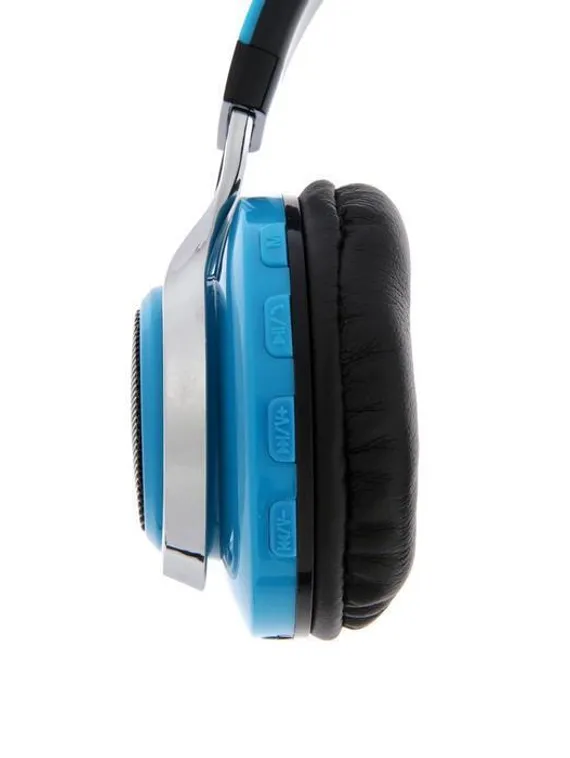 Наушники беспроводные LuazON RX-1 TM-021, накладные, BT 4.2, 250 мАч, LED, FM,microSD,синие