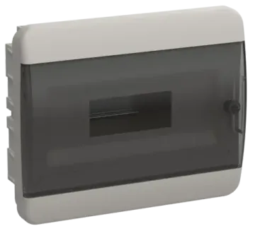 Бокс IEK Tekfor встраиваемый 12-модулей ЩРВ-П-12 IP41 черная прозрачная дверь